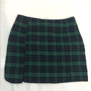 NEW Green Plaid Skirt